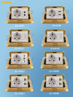 Golden CE Pass Rj45 Floor Mounted Socket Outlet With USB Charger Concrete Floor