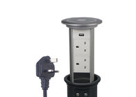 Built In Type Pop Up Counter Outlet Convenient With 1 x USB Charging Socket