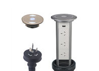 Automatic Motorized Pop Up Socket 3 x AU Outlets For Kitchen Worktop