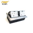 Residential 13a Double Pop Up Floor Socket Box With Rj45