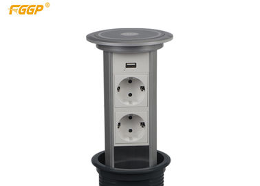 2 Position 16A 250V EU Standard Pop Up Power Points For Office Tables