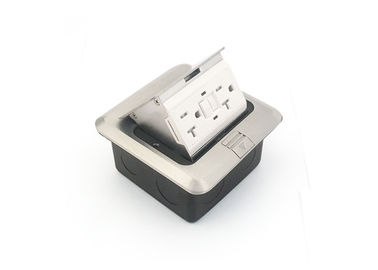Damped Pop Up Floor Outlet With 20A 125V 60Hz 2015 UL / CUL Listed White GFCI Tamper Resistant
