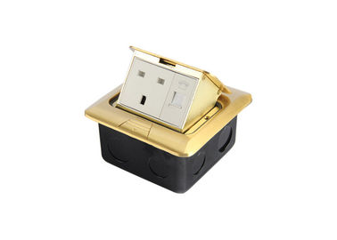 Multi - Application Brass Floor Socket  Pop Up Type With Cast Iron Junction Box
