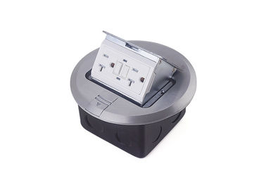 Aluminium Cover IP Rated Floor Box Circle Shape With Cast - Iron Junction Box