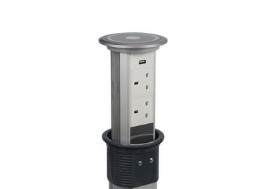 Built In Type Pop Up Counter Outlet Convenient With 1 x USB Charging Socket
