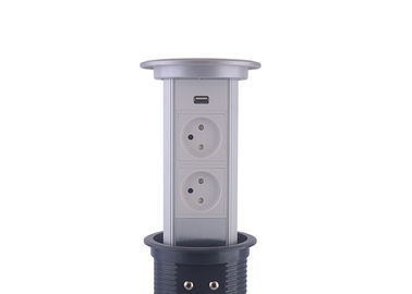 Hidden Countertop Electrical Receptacles 2 x Israel With USB Charging Function