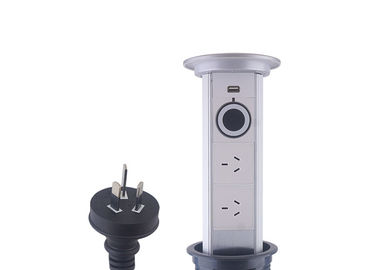 Automatic 2 x AU Pop Up Counter Outlet Waterproof With Bluetooth Audio