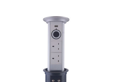 Intelligent Worktop Pop Up Electrical Sockets Easy Installation LED Lighting Design