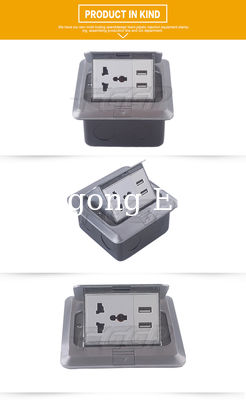 3 Pin 220V 16A Vga Floor Power Outlet With HDM Charger