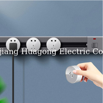Aluminum Alloy Electrical Extension Power Track Socket 250V 25A